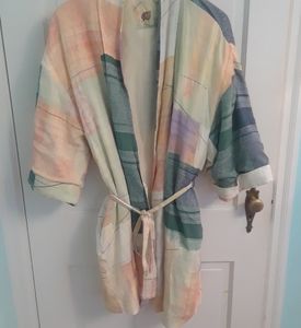 Lilka Anthropologie Robe Size XS/Small in Multicolor Patchwork Design